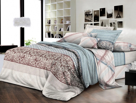 Тканина для постільної білизни Ранфорс R3993 (A+B) - (60м+60м)