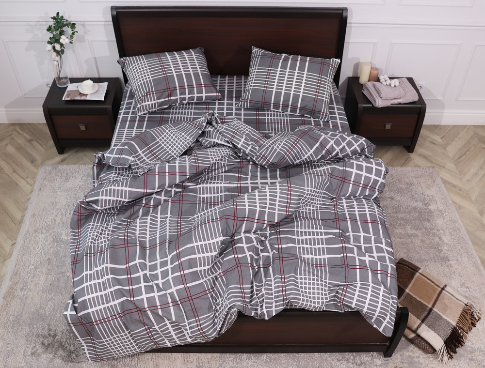 Семейный набор хлопкового постельного белья из Бязи "Gold" №157963 Черешенка™