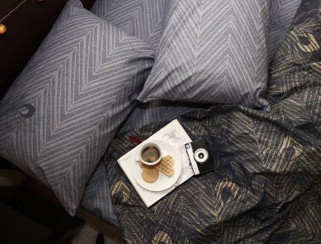 Євро-максі набір постільної білизни 200*220 із Бязі "Gold" №151310AB Черешенка™