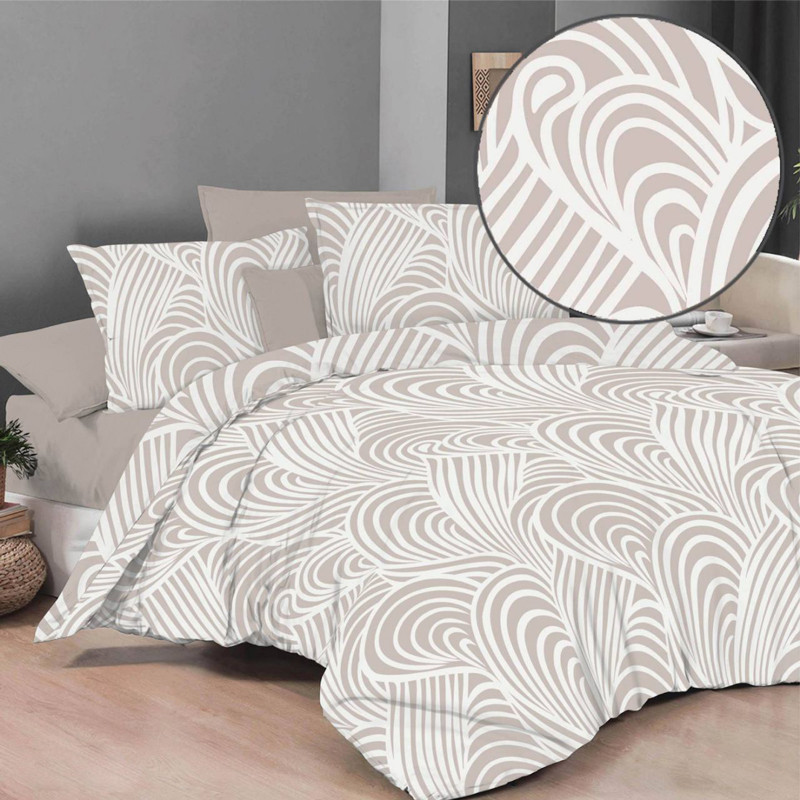 Ткань для постельного белья Бязь "Gold" Lux GL3576beige