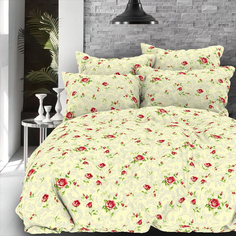 Тканина для постільної білизни Бязь "Gold" Lux GL8133milk