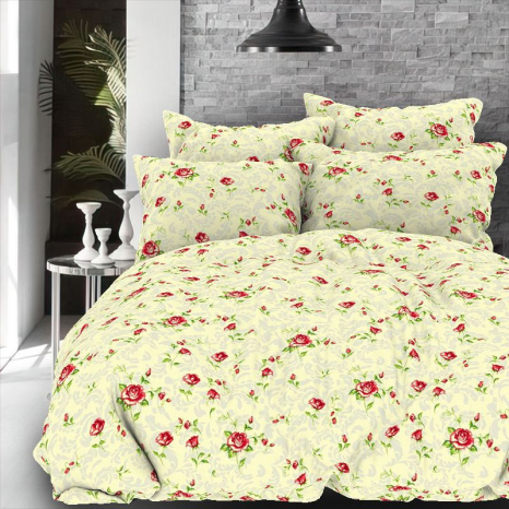 Тканина для постільної білизни Бязь "Gold" Lux GL8133milk