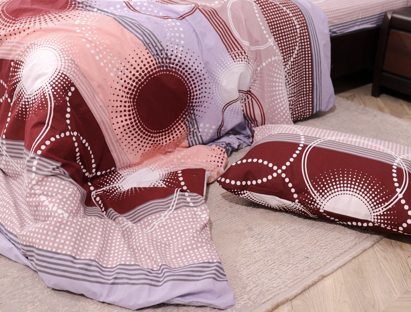 Полуторний набір постільної білизни 150*220 із Бязі "Gold" №155141 Черешенка™