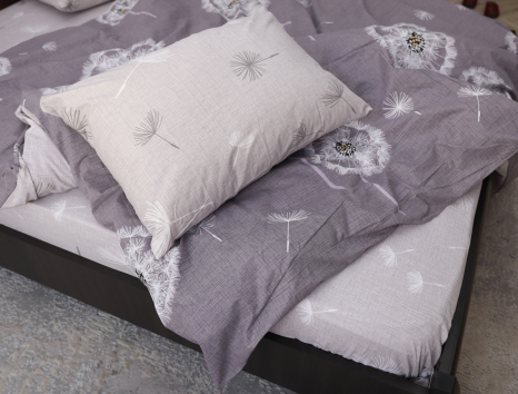 Полуторний набір постільної білизни 150*220 із Бязі "Gold" №155006AB Черешенка™