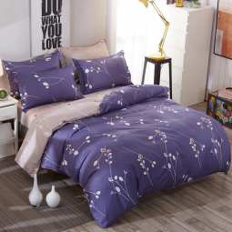 Тканина для постільної білизни Бязь "Gold" Lux "Фіолетова феєрія" GL1400 (A+B) - (50м+50м)