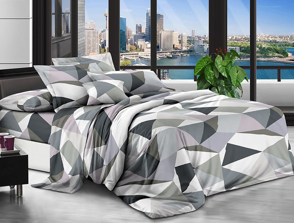 Двоспальний набір постільної білизни 180*220 із полікотону №200581 Черешенька™