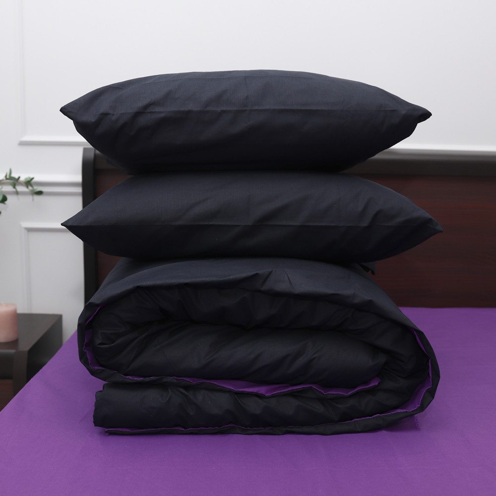 Двоспальний набір однотонної постільної білизни 180*220 із Бязі "Gold" №151566AB Черешенка™