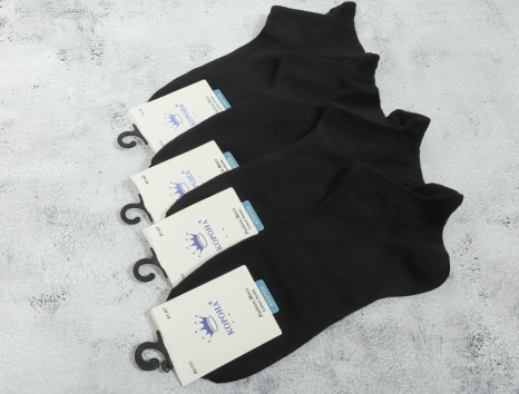 Мужские носки Корона короткие чёрные (41-47) №AY111-5