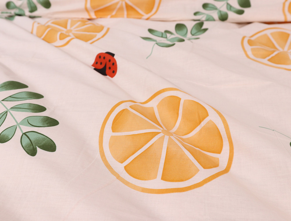 Двоспальний набір постільної білизни 180*220 із Бязі "Gold" №15369AB Черешенка™