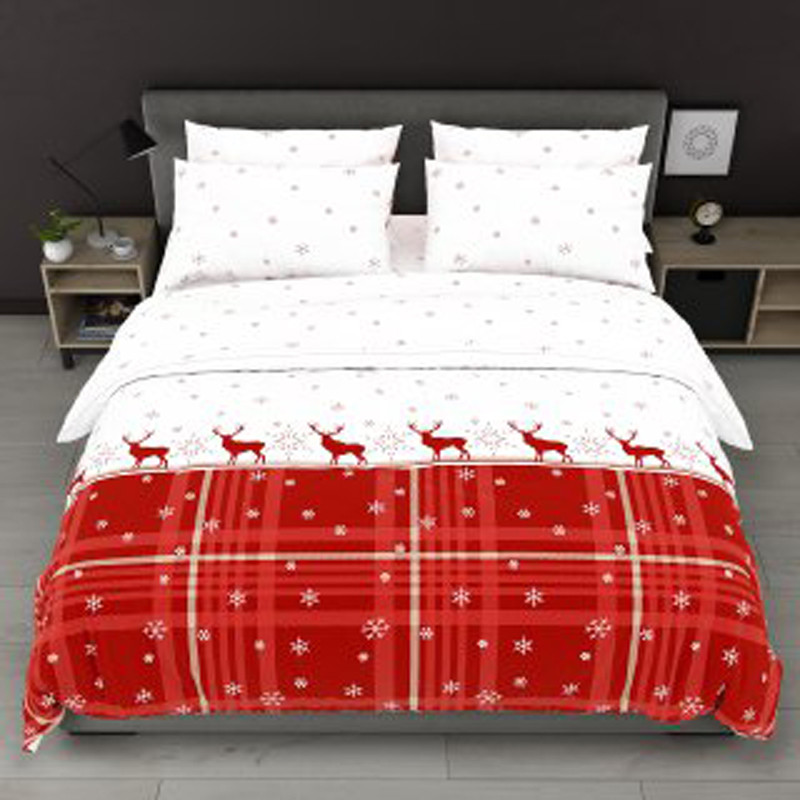 Ткань для постельного белья Бязь "Gold" Lux GL7967red