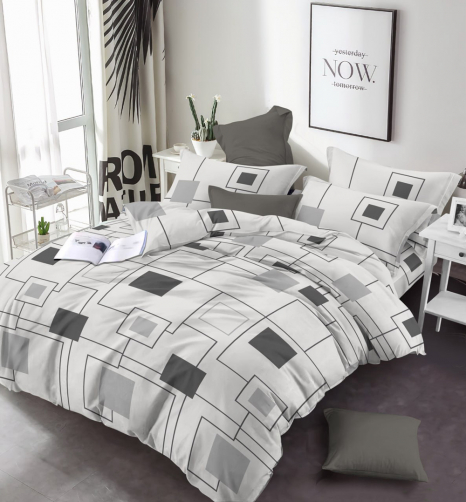 Тканина для постільної білизни Бязь "Gold" Lux GL17120grey