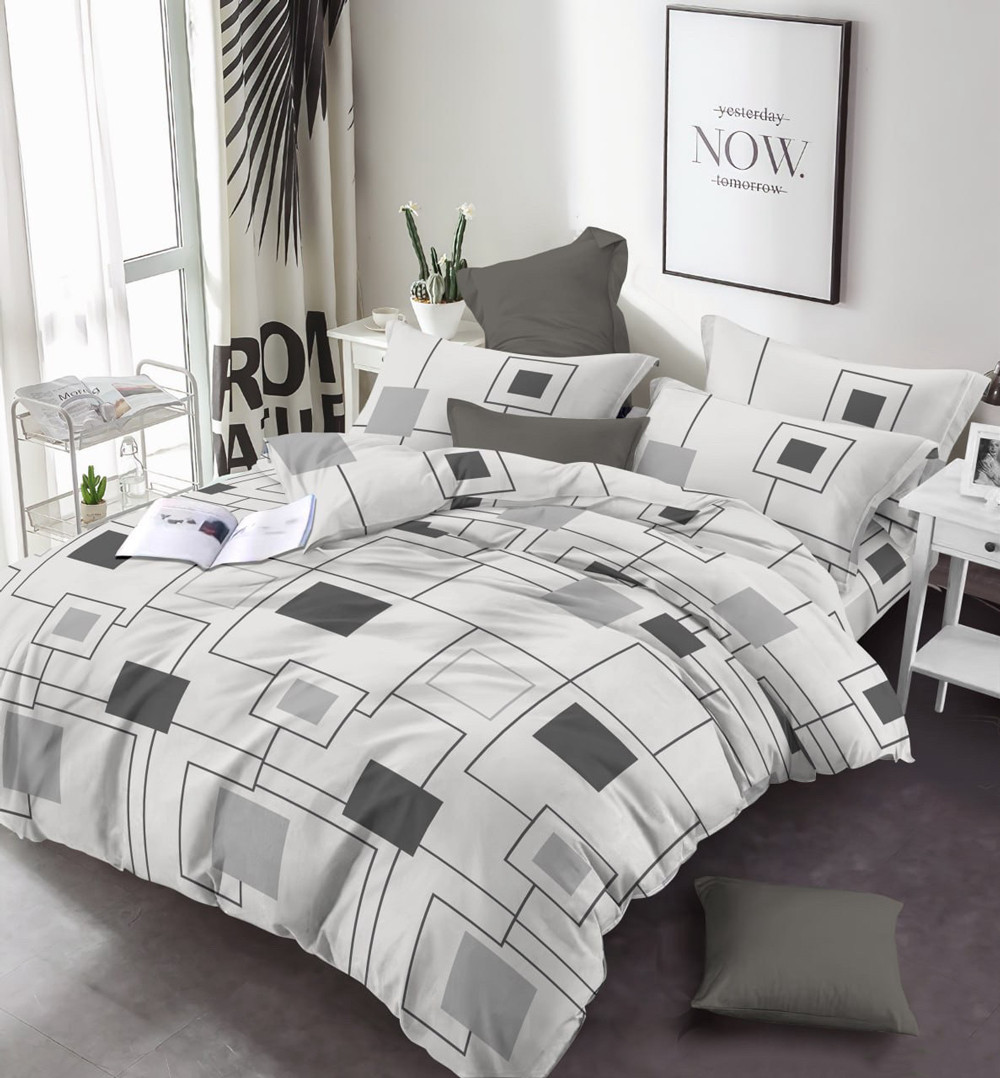 Тканина для постільної білизни Бязь "Gold" Lux GL17120grey