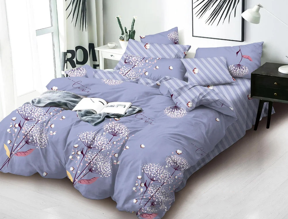 Ткань для постельного белья Бязь "Gold" Lux "... с любовью" GL7787 (A+B) - (50м+50м)