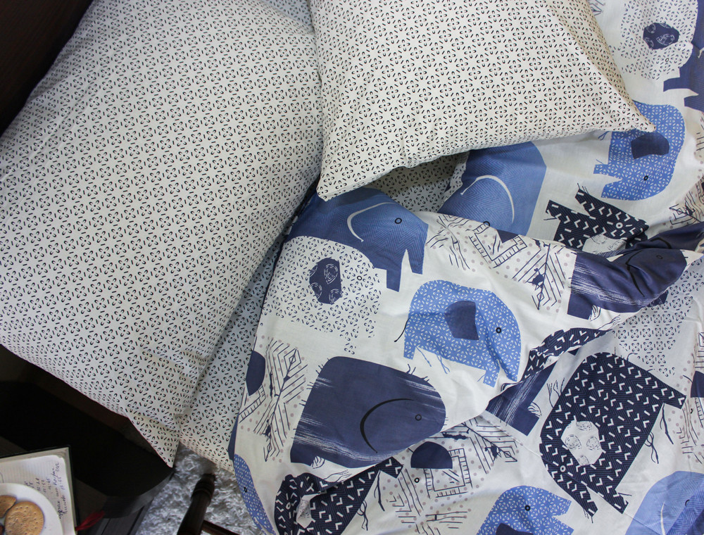 Полуторный набор постельного белья 150*220 из Бязи "Gold" №16190AB Черешенка™