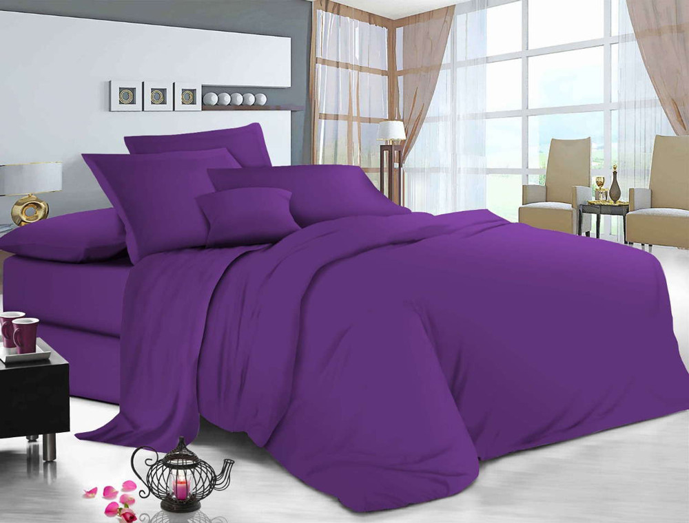 Двоспальний набір однотонної постільної білизни 180*220 із Бязі "Gold" №511031 Черешенка™