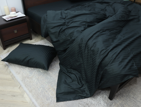 Евро макси набор постельного белья 200*220 из Страйп Сатина №544007