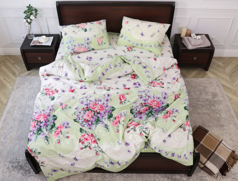 Двоспальний набір постільної білизни 180*220 із Бязі "Gold" №156963 Черешенка™