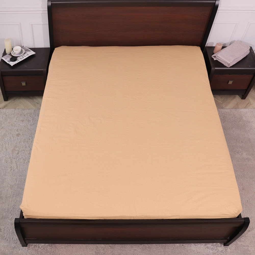 Простирадло на резинці (90*200*25) помаранчевого кольору №665188