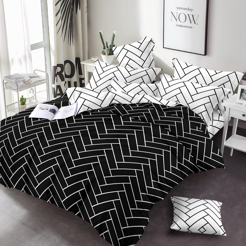 Полуторний набір постільної білизни 150*220 із Бязі "Gold" №158156AB Черешенка™