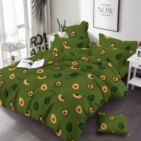 Тканина для постільної білизни Бязь "Gold" Lux GL36010green