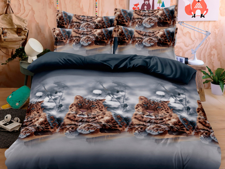 Євро набір постільної білизни 200*220 із полікотону №204655 Черешенька™