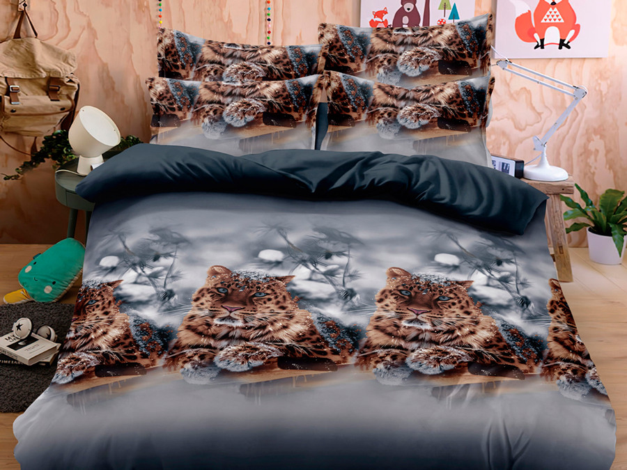 Євро набір постільної білизни 200*220 із полікотону №204655 Черешенька™