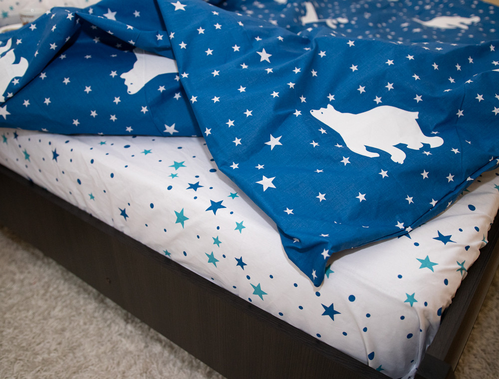 Евро макси набор постельного белья 200*220 из Бязи "Gold" №151516AB Черешенка™