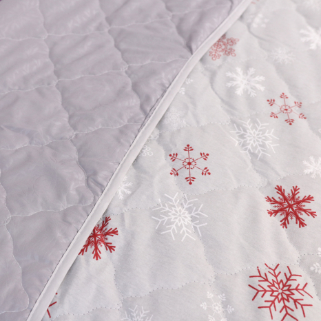 Евро-макси стёганое покрывало байка/микрофибра №55112R