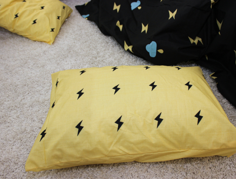 Полуторний набір постільної білизни 150*220 із Бязі "Gold" №151381AB Черешенка™