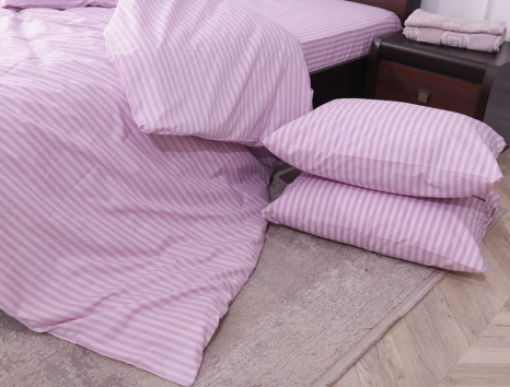 Семейный набор однотонного хлопкового постельного белья из Бязи "Gold" №1510024 Черешенка™