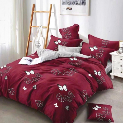 Двуспальный набор постельного белья 180*220 из Бязи "Gold" №157686AB Черешенка™