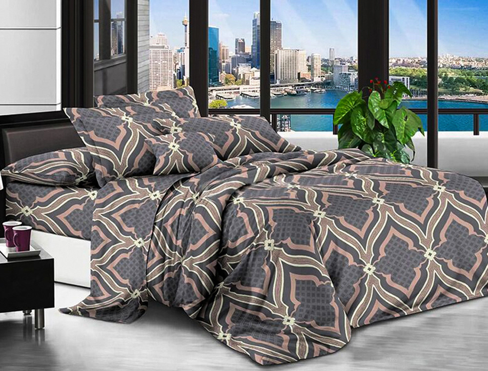 Полуторний набір постільної білизни 150*220 із полікотону №202761 Черешенька™