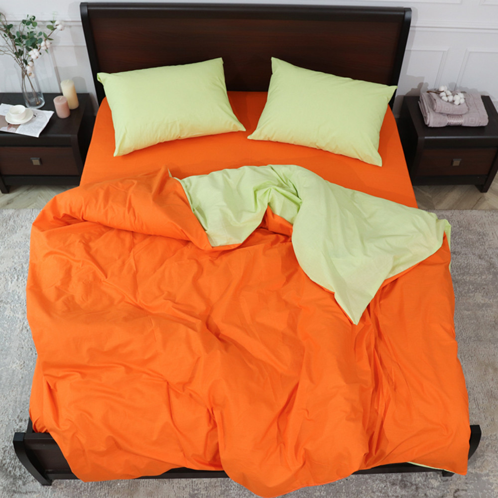 Евро макси набор однотонного постельного белья 200*220 из Бязи "Gold" №155517AB Черешенка™