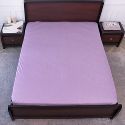 Простирадло на резинці (120*200*25) фіолетова смужка №60019