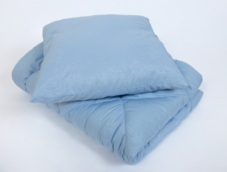 Комплект дитяча ковдра 105x135 + подушка 50x50 (мікрофібра/холлофайбер) №2107