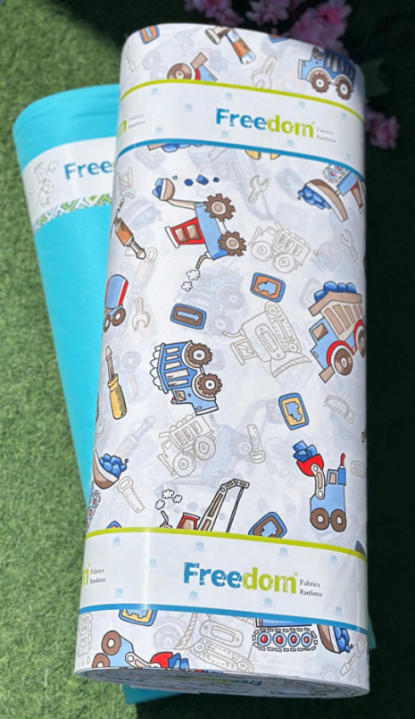 Детская ткань для постельного белья Ранфорс R-11-90blue (30м)