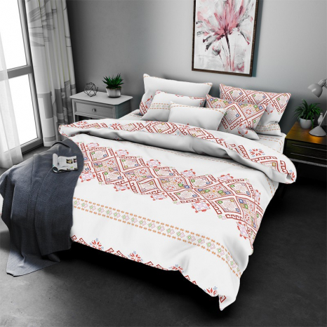 Двоспальний набір постільної білизни 180*220 із Бязі "Gold" №157840 Черешенка™