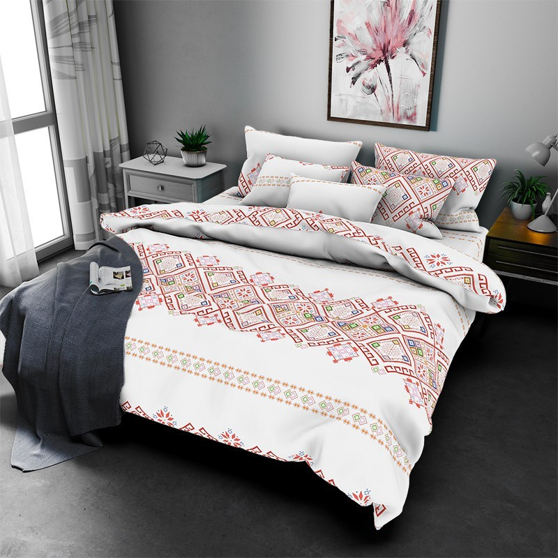 Двоспальний набір постільної білизни 180*220 із Бязі "Gold" №157840 Черешенка™