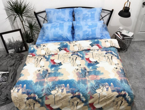 Тканина для постільної білизни Бязь "Gold" Lux GL1264 (A+B) - (50м+50м)