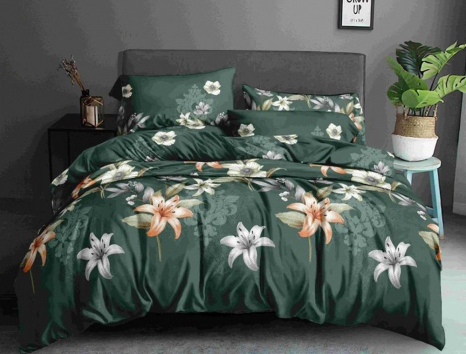 Сімейний набір постільної білизни 240*220 із полікотону №200075 Черешенька™