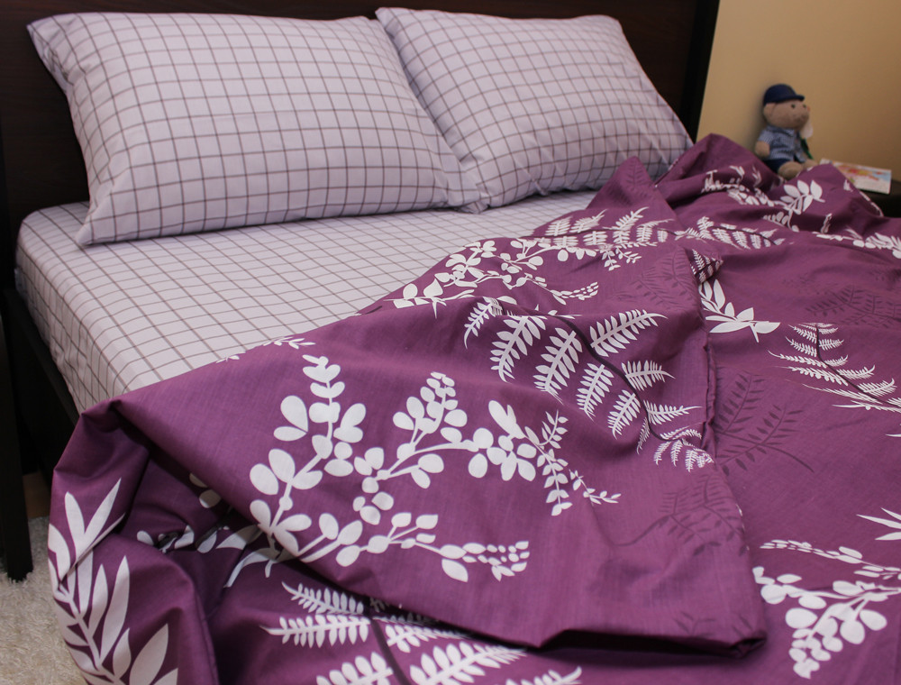 Євро-максі набір постільної білизни 200*220 із Ранфорсу №183167AB Черешенка™