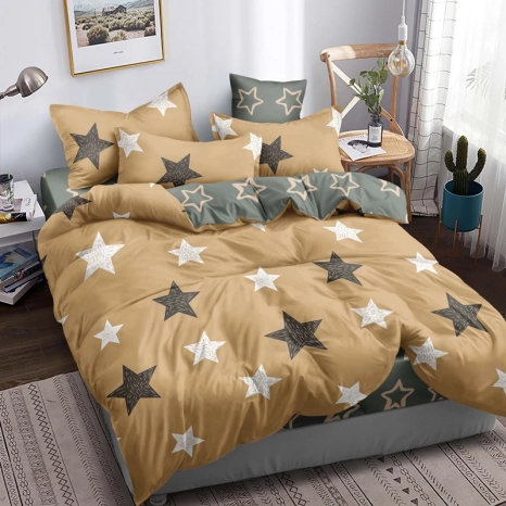 Двуспальный набор постельного белья 180*220 из Бязи "Gold" №154888AB Черешенка™