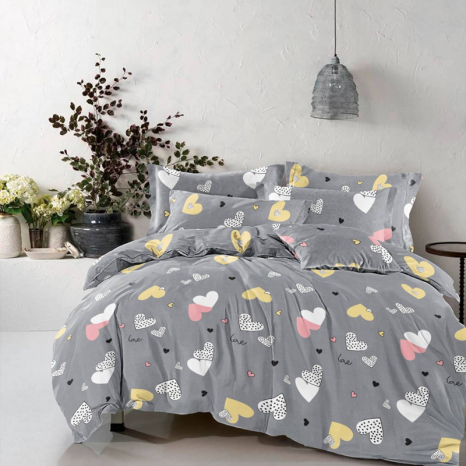 Ткань для постельного белья Бязь "Gold" Lux GL3689grey