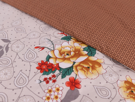 Семейный набор хлопкового постельного белья из Бязи "Gold" №153116АВ Черешенка™