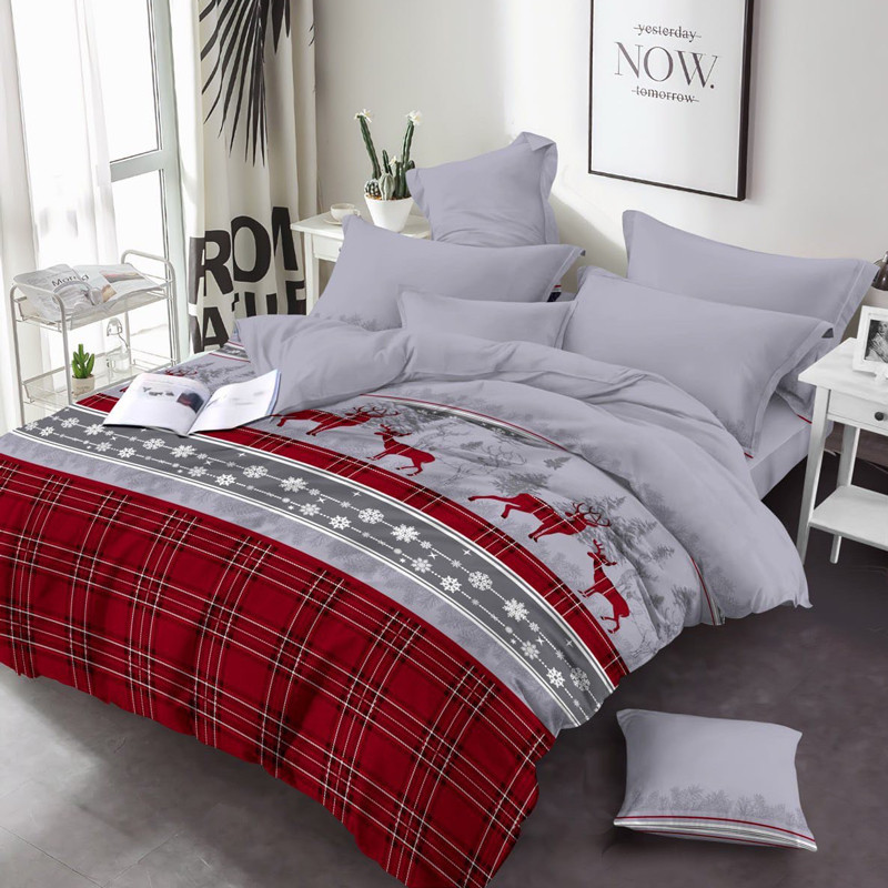 Ткань для постельного белья Бязь "Gold" Lux GL1538red