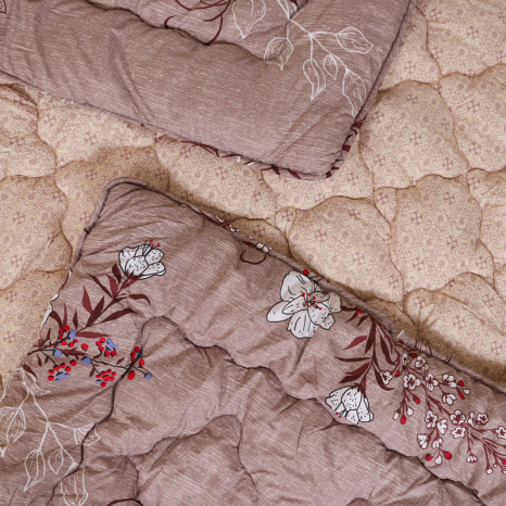 Полуторна ковдра мікрофібра/холофайбер двостороння №40085