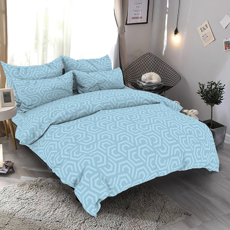 Ткань для постельного белья Бязь "Gold" Lux GL7865blue