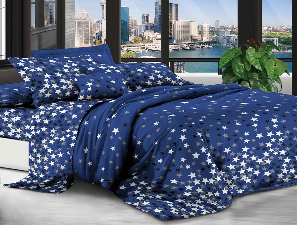 Євро набір постільної білизни 200*220 із полікотону №202747  Черешенька™