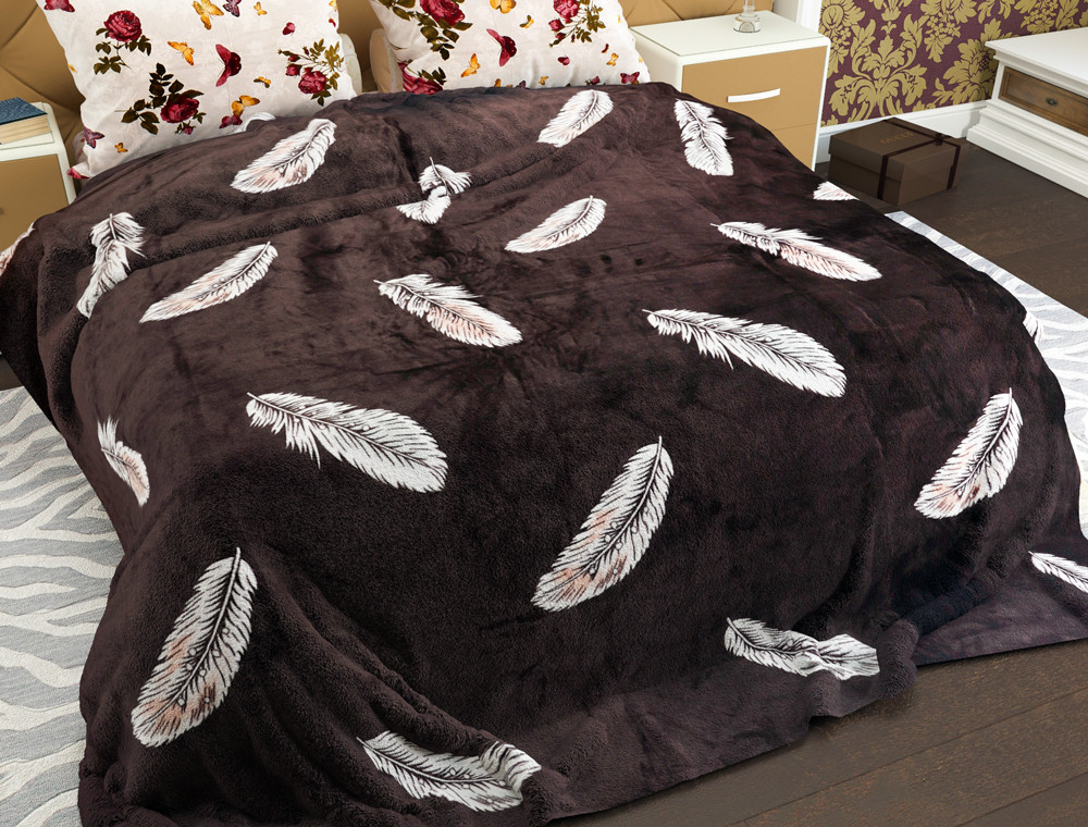 Двоспальний флісовий плед №33857