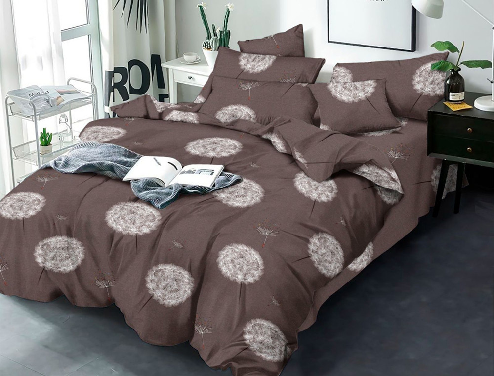 Ткань для постельного белья Бязь "Gold" Lux GL3662brown